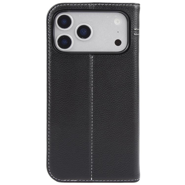 GEBEI Top-grain Horizontal Flip Leather Phone Case, For iPhone 18 Pro / 17 Pro, For iPhone 18 Pro Max / 17 Pro Max, For iPhone 17e / 16e, For iPhone 17, For iPhone Air, For iPhone 16 Pro Max