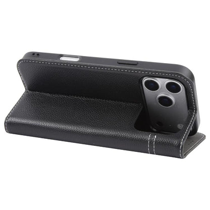 GEBEI Top-grain Horizontal Flip Leather Phone Case, For iPhone 18 Pro / 17 Pro, For iPhone 18 Pro Max / 17 Pro Max, For iPhone 17e / 16e, For iPhone 17, For iPhone Air, For iPhone 16 Pro Max