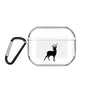 Cartoon Pattern Transparent TPU Earphone Case with Keychain