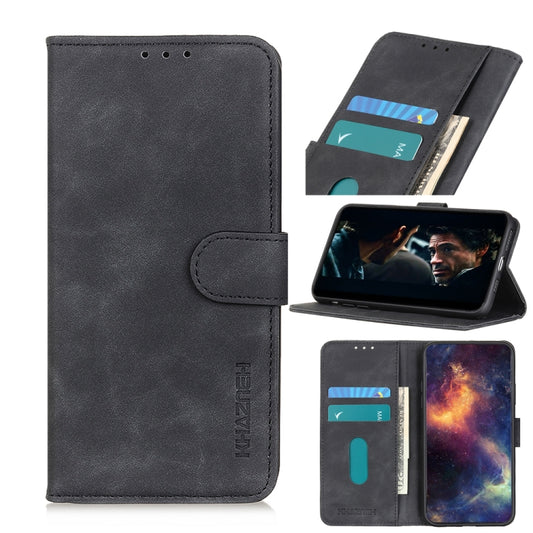 For OnePlus Nord PlKHAZNEH Retro Texture PU + TPU Horizontal Flip Leather Case with Holder & Card Slots & Wallet, For OnePlus Nord