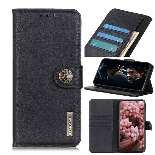 For OnePlus Nord KHAZNEH Cowhide Texture Horizontal Flip Leather Case with Holder & Card Slots & Wallet