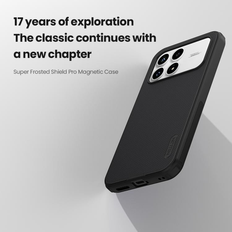 NILLKIN Frosted Shield Pro Magnetic Phone Case, For Redmi K90 / Poco F8 Pro, For Redmi Turbo 4, For Redmi K80, For Redmi Note 14 Pro+ 5G