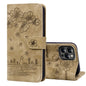 Cartoon Sakura Cat Embossed Leather Phone Case, For iPhone 16, For iPhone 15 Pro Max, For iPhone 15 Pro, For iPhone 15 Plus