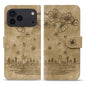 Cartoon Sakura Cat Embossed Leather Phone Case, For iPhone 18 Pro / 17 Pro, For iPhone 18 Pro Max / 17 Pro Max, For iPhone 17e / 16e, For iPhone 17