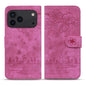 Cartoon Sakura Cat Embossed Leather Phone Case, For iPhone 18 Pro / 17 Pro, For iPhone 18 Pro Max / 17 Pro Max, For iPhone 17e / 16e, For iPhone 17