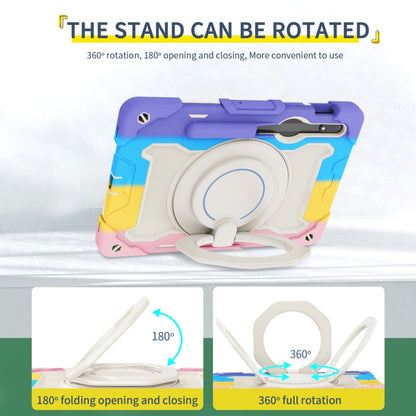 Armor Portable Rotating Ring Holder Silicone Tablet Case