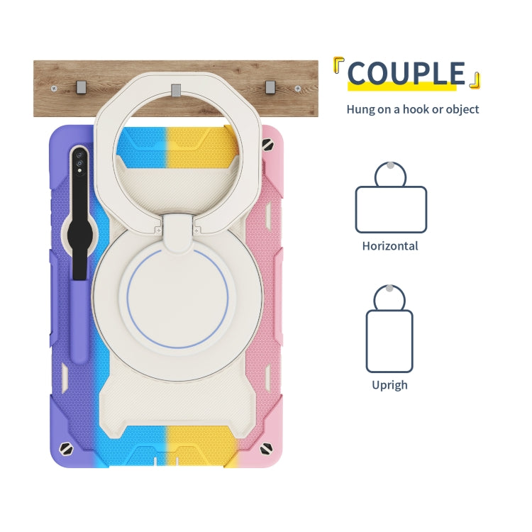 Armor Portable Rotating Ring Holder Silicone Tablet Case