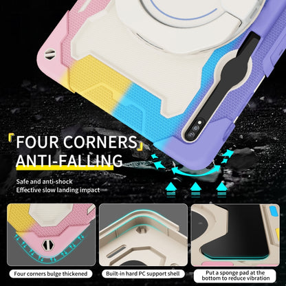 Armor Portable Rotating Ring Holder Silicone Tablet Case