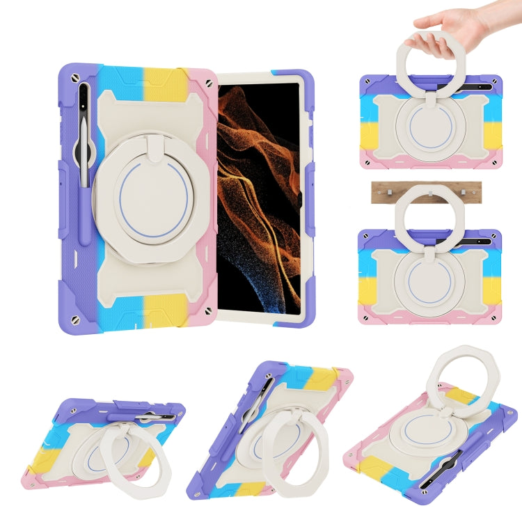 Armor Portable Rotating Ring Holder Silicone Tablet Case