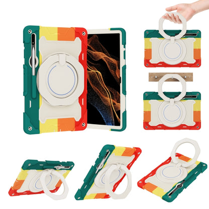 Armor Portable Rotating Ring Holder Silicone Tablet Case