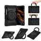 Armor Portable Rotating Ring Holder Silicone Tablet Case, For Samsung Galaxy Tab S10 FE+, For Samsung Galaxy Tab S10+ / S9+ / S9 FE+, For Samsung Galaxy Tab S9 Ultra, For Samsung Galaxy Tab S8 Ultra