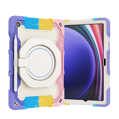 Armor Portable Rotating Ring Holder Silicone Tablet Case, For Samsung Galaxy Tab A11+ / A9+, For Samsung Galaxy Tab A11 / A9, For Samsung Galaxy Tab S10 Lite / S10 FE, For Samsung Galaxy Tab S11 Ultra