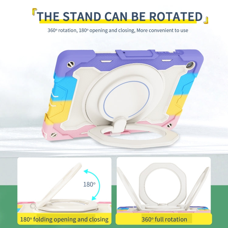 Armor Portable Rotating Ring Holder Silicone Tablet Case, For Samsung Galaxy Tab A11+ / A9+, For Samsung Galaxy Tab A11 / A9, For Samsung Galaxy Tab S10 Lite / S10 FE, For Samsung Galaxy Tab S11 Ultra