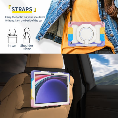 Armor Portable Rotating Ring Holder Silicone Tablet Case, For Samsung Galaxy Tab A11+ / A9+, For Samsung Galaxy Tab A11 / A9, For Samsung Galaxy Tab S10 Lite / S10 FE, For Samsung Galaxy Tab S11 Ultra