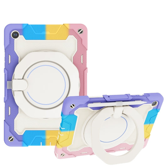 Armor Portable Rotating Ring Holder Silicone Tablet Case, For Samsung Galaxy Tab A11+ / A9+, For Samsung Galaxy Tab A11 / A9, For Samsung Galaxy Tab S10 Lite / S10 FE, For Samsung Galaxy Tab S11 Ultra