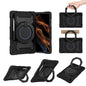 Armor Portable Rotating Ring Holder Silicone Tablet Case, For Samsung Galaxy Tab S10 FE+, For Samsung Galaxy Tab S10+ / S9+ / S9 FE+, For Samsung Galaxy Tab S9 Ultra, For Samsung Galaxy Tab S8 Ultra