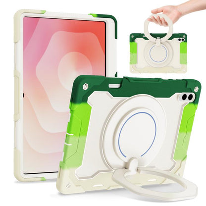 Armor Portable Rotating Ring Holder Silicone Tablet Case, For Samsung Galaxy Tab A11+ / A9+, For Samsung Galaxy Tab A11 / A9, For Samsung Galaxy Tab S10 Lite / S10 FE, For Samsung Galaxy Tab S11 Ultra