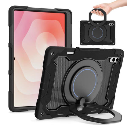 Armor Portable Rotating Ring Holder Silicone Tablet Case, For Samsung Galaxy Tab A11+ / A9+, For Samsung Galaxy Tab A11 / A9, For Samsung Galaxy Tab S10 Lite / S10 FE, For Samsung Galaxy Tab S11 Ultra