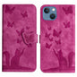 Butterfly Cat Embossing Flip Leather Phone Case, For iPhone SE 2022 / 2020 / 8 / 7, For iPhone 13 Pro Max, For iPhone 13 Pro, For iPhone 13