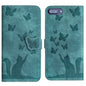 Butterfly Cat Embossing Flip Leather Phone Case, For iPhone XR, For iPhone XS Max, For iPhone 8 Plus / 7 Plus