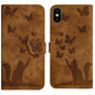 Butterfly Cat Embossing Flip Leather Phone Case, For iPhone 11 Pro Max, For iPhone 11, For iPhone 11 Pro, For iPhone X / XS
