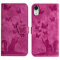 Butterfly Cat Embossing Flip Leather Phone Case, For iPhone XR, For iPhone XS Max, For iPhone 8 Plus / 7 Plus