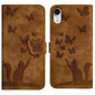 Butterfly Cat Embossing Flip Leather Phone Case, For iPhone XR, For iPhone XS Max, For iPhone 8 Plus / 7 Plus