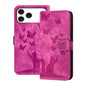 Butterfly Cat Embossing Flip Leather Phone Case, For iPhone 18 Pro / 17 Pro, For iPhone 18 Pro Max / 17 Pro Max, For iPhone 17, For iPhone 17 Air