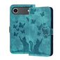Butterfly Cat Embossing Flip Leather Phone Case, For iPhone 18 Pro / 17 Pro, For iPhone 18 Pro Max / 17 Pro Max, For iPhone 17, For iPhone 17 Air