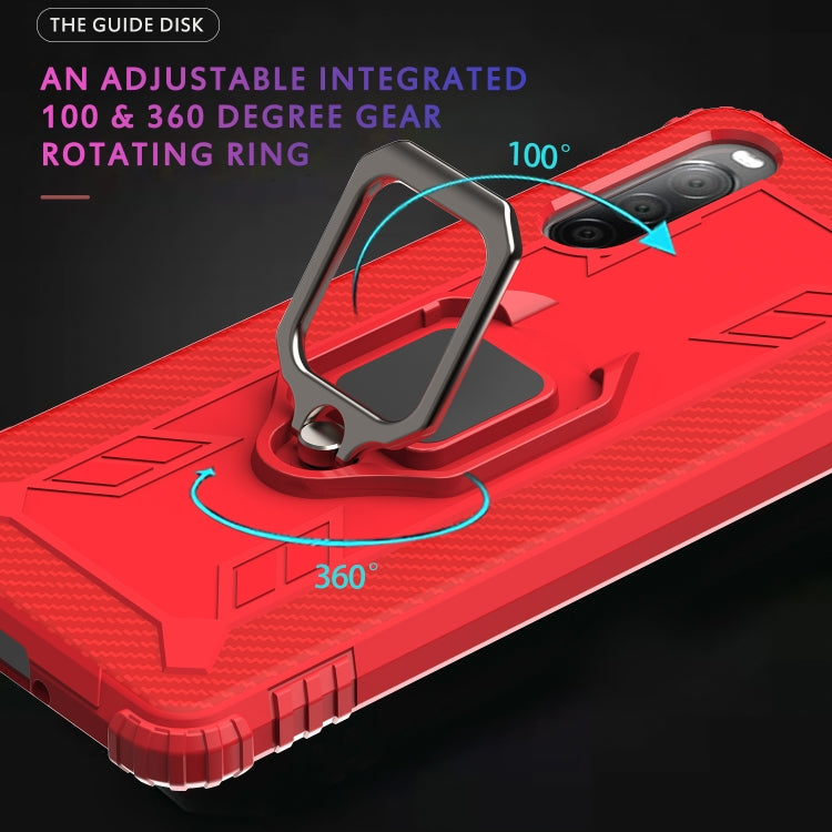 Carbon Fiber Protective Case with 360 Degree Rotating Ring Holder