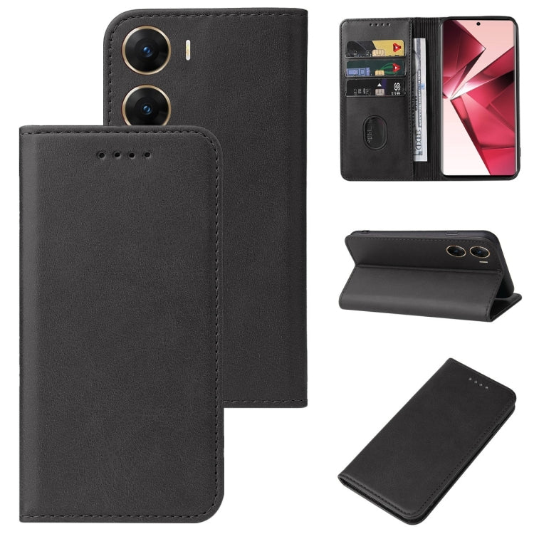 Magnetic Closure Leather Phone Case, For vivo iQOO Z8, For vivo Y36 Russia, For vivo V29e, For vivo Y77t, For vivo Y36 5G, For vivo S17 Pro
