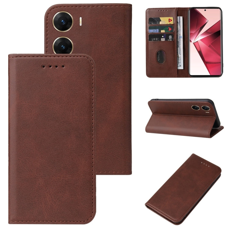 Magnetic Closure Leather Phone Case, For vivo iQOO Z8, For vivo Y36 Russia, For vivo V29e, For vivo Y77t, For vivo Y36 5G, For vivo S17 Pro
