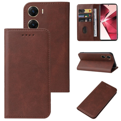 Magnetic Closure Leather Phone Case, For vivo iQOO Z8, For vivo Y36 Russia, For vivo V29e, For vivo Y77t, For vivo Y36 5G, For vivo S17 Pro