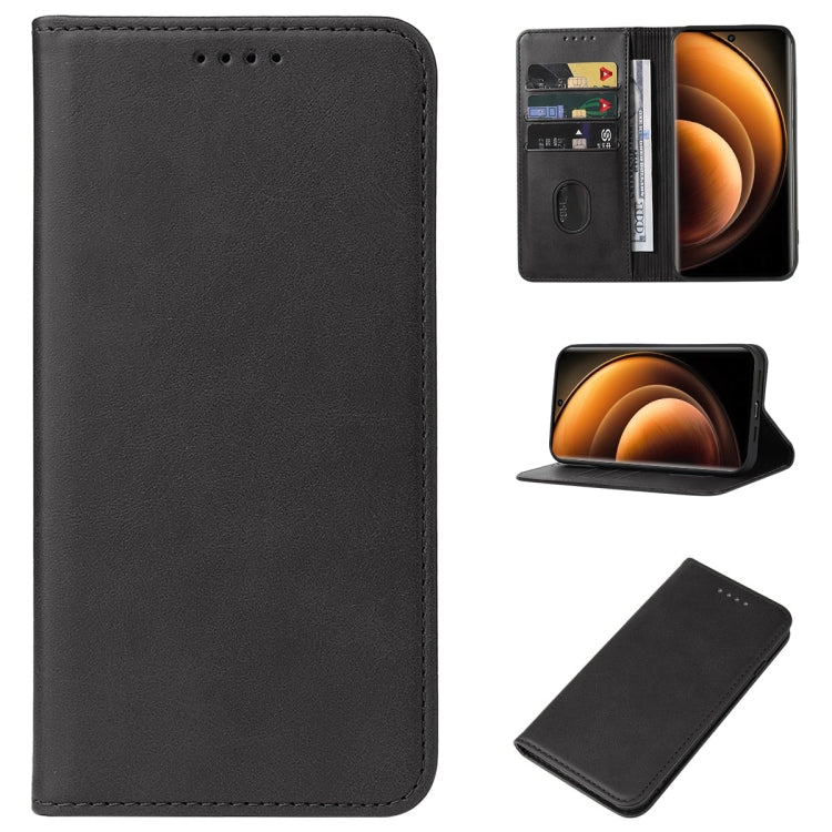 Magnetic Closure Leather Phone Case, For vivo X100 Pro, For vivo X100, For vivo iQOO 12 Pro, For vivo iQOO 12, For vivo Y17s, For vivo iQOO Z8x