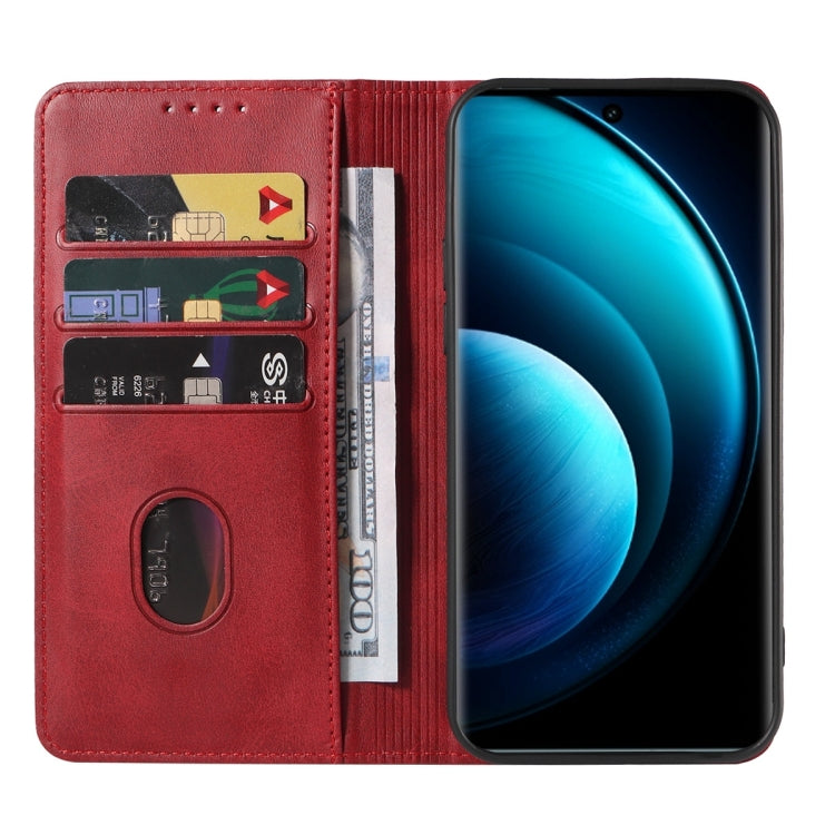 Magnetic Closure Leather Phone Case, For vivo X100 Pro, For vivo X100, For vivo iQOO 12 Pro, For vivo iQOO 12, For vivo Y17s, For vivo iQOO Z8x
