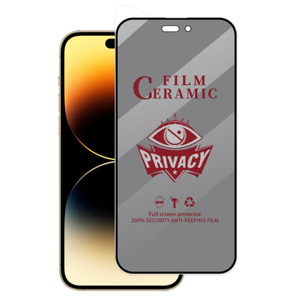 Full Coverage HD Privacy Ceramic Film, For iPhone 17 Pro Max, For iPhone 17 Pro, For iPhone 17, For iPhone Air, For iPhone 16 Pro Max, For iPhone 16 Pro, For iPhone 16 Plus, For iPhone 16, For iPhone 15 Pro Max, For iPhone 15 Pro, For iPhone 15 Plus���...