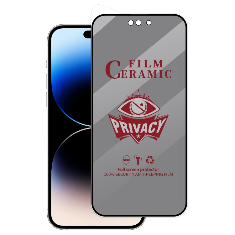 Full Coverage HD Privacy Ceramic Film, For iPhone 17 Pro Max, For iPhone 17 Pro, For iPhone 17, For iPhone Air, For iPhone 16 Pro Max, For iPhone 16 Pro, For iPhone 16 Plus, For iPhone 16, For iPhone 15 Pro Max, For iPhone 15 Pro, For iPhone 15 Plus���...