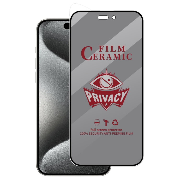 Full Coverage HD Privacy Ceramic Film, For iPhone 17 Pro Max, For iPhone 17 Pro, For iPhone 17, For iPhone Air, For iPhone 16 Pro Max, For iPhone 16 Pro, For iPhone 16 Plus, For iPhone 16, For iPhone 15 Pro Max, For iPhone 15 Pro, For iPhone 15 Plus���...