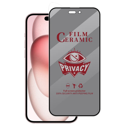 Full Coverage HD Privacy Ceramic Film, For iPhone 17 Pro Max, For iPhone 17 Pro, For iPhone 17, For iPhone Air, For iPhone 16 Pro Max, For iPhone 16 Pro, For iPhone 16 Plus, For iPhone 16, For iPhone 15 Pro Max, For iPhone 15 Pro, For iPhone 15 Plus���...
