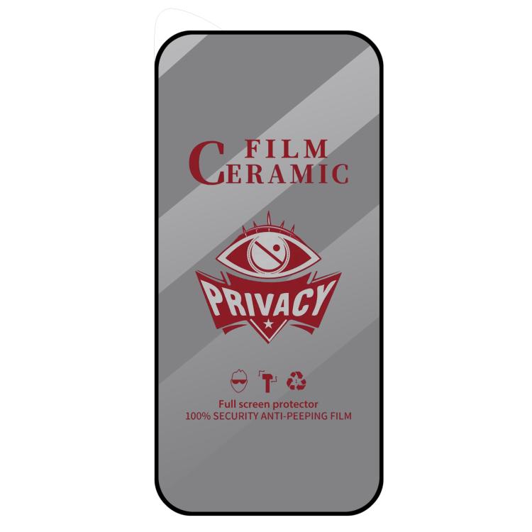 Full Coverage HD Privacy Ceramic Film, For iPhone 17 Pro Max, For iPhone 17 Pro, For iPhone 17, For iPhone Air, For iPhone 16 Pro Max, For iPhone 16 Pro, For iPhone 16 Plus, For iPhone 16, For iPhone 15 Pro Max, For iPhone 15 Pro, For iPhone 15 Plus���...