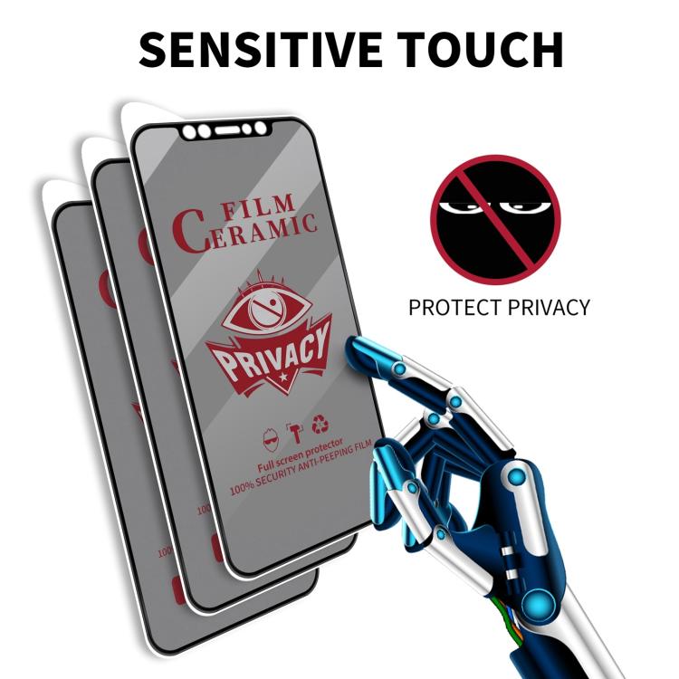 Full Coverage HD Privacy Ceramic Film, For iPhone 17 Pro Max, For iPhone 17 Pro, For iPhone 17, For iPhone Air, For iPhone 16 Pro Max, For iPhone 16 Pro, For iPhone 16 Plus, For iPhone 16, For iPhone 15 Pro Max, For iPhone 15 Pro, For iPhone 15 Plus���...
