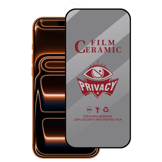 Full Coverage HD Privacy Ceramic Film, For iPhone 17 Pro Max, For iPhone 17 Pro, For iPhone 17, For iPhone Air, For iPhone 16 Pro Max, For iPhone 16 Pro, For iPhone 16 Plus, For iPhone 16, For iPhone 15 Pro Max, For iPhone 15 Pro, For iPhone 15 Plus���...