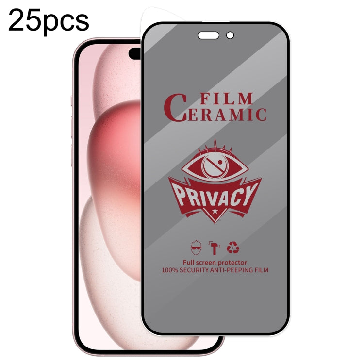 25pcs Full Coverage HD Privacy Ceramic Film