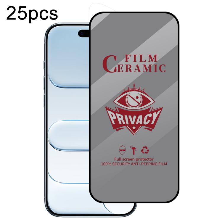 25pcs Full Coverage HD Privacy Ceramic Film