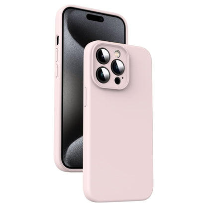 Microfiber Liquid Silicone Shockproof Phone Case, For iPhone 16 Pro, For iPhone 16 Plus, For iPhone 16, For iPhone 15 Pro Max
