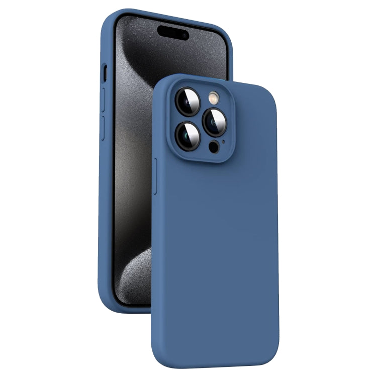 Microfiber Liquid Silicone Shockproof Phone Case, For iPhone 15 Pro, For iPhone 15 Plus, For iPhone 15, For iPhone 14 Plus