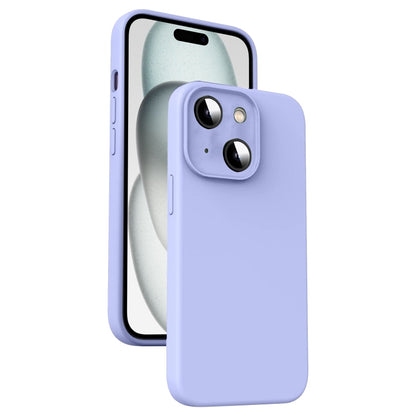 Microfiber Liquid Silicone Shockproof Phone Case, For iPhone 15 Pro, For iPhone 15 Plus, For iPhone 15, For iPhone 14 Plus