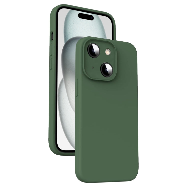Microfiber Liquid Silicone Shockproof Phone Case, For iPhone 15 Pro, For iPhone 15 Plus, For iPhone 15, For iPhone 14 Plus