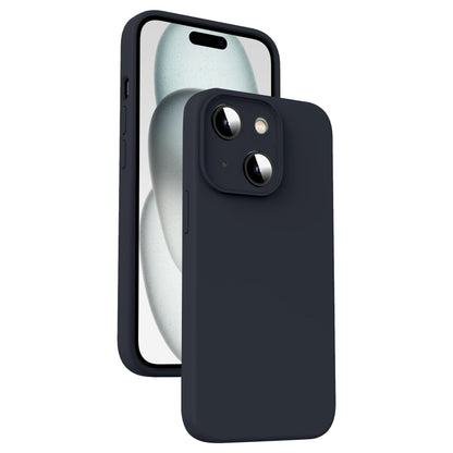 Microfiber Liquid Silicone Shockproof Phone Case, For iPhone 15 Pro, For iPhone 15 Plus, For iPhone 15, For iPhone 14 Plus