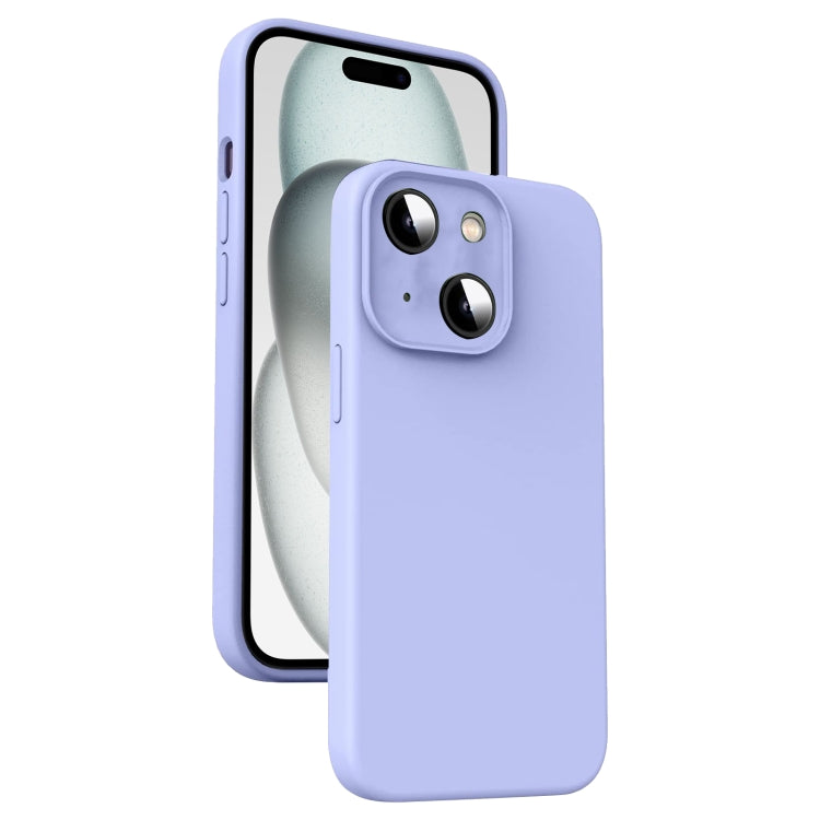 Microfiber Liquid Silicone Shockproof Phone Case, For iPhone 15 Pro, For iPhone 15 Plus, For iPhone 15, For iPhone 14 Plus